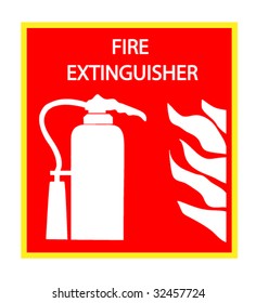 fire extinguisher sign