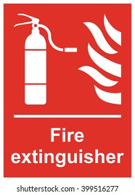 Fire extinguisher sign