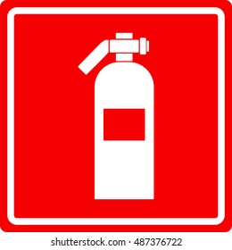 Fire Extinguisher Sign Stock Vector (Royalty Free) 487376722 | Shutterstock