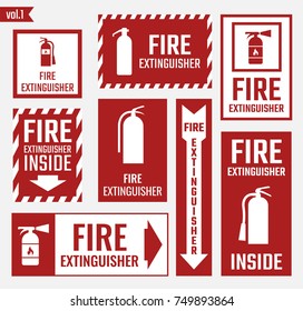 Fire extinguisher sign