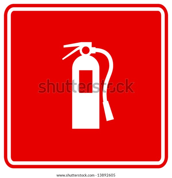 Fire Extinguisher Sign Stock Vector Royalty Free 13892605 0925