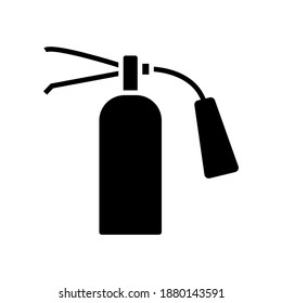 Vector de icono de símbolo del extinguidor de incendios aislado