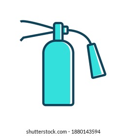 Fire extinguisher sign icon vector isolated