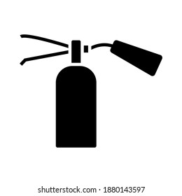 Vector de icono de símbolo del extinguidor de incendios aislado