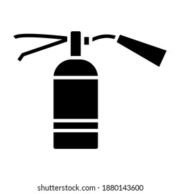 Vector de icono de símbolo del extinguidor de incendios aislado