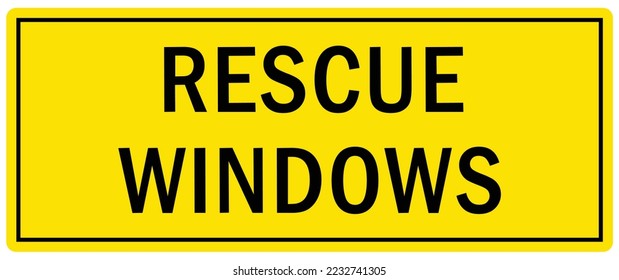Fire extinguisher sign and label