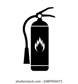 Fire Extinguisher Sign Symbol. Vector Illustration Isolated on White Background.