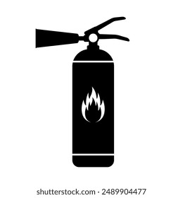 Feuerlöscher-Symbol. Vektorillustration isoliert auf weißem Hintergrund.