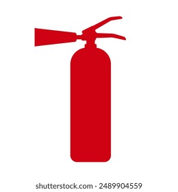 Fire Extinguisher Sign Symbol. Vector Illustration Isolated on White Background.