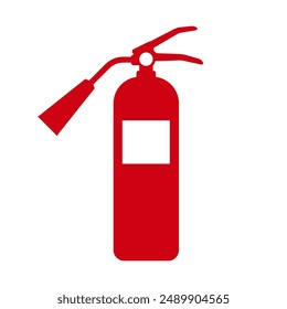 Fire Extinguisher Sign Symbol. Vector Illustration Isolated on White Background.