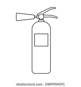 Fire Extinguisher Sign Symbol. Vector Illustration Isolated on White Background.