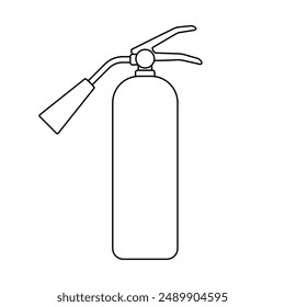 Fire Extinguisher Sign Symbol. Vector Illustration Isolated on White Background.
