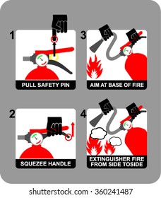 Fire extinguisher, sign vector