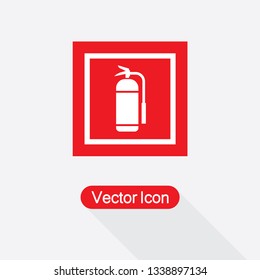 Fire Extinguisher Sign Vector Illustration Eps10