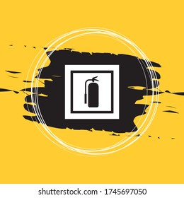 Fire Extinguisher Sign Vector Illustration Eps10
