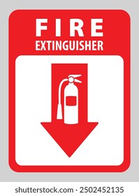 Fire Extinguisher Signage for Indication while using Emergency 