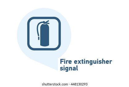Fire extinguisher signal