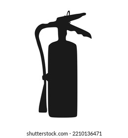 El mejor vector Silhouette Extinguisher de extinción de incendios, en estilo de diseño de moda de puntero libre, perfecto para muchos propósitos, como material de diseño de afiches y contenido educativo.