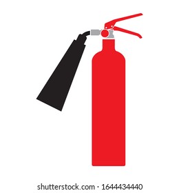 Feuerlöscher. Einfache Vektorillustration für Grafik- und Webdesign.