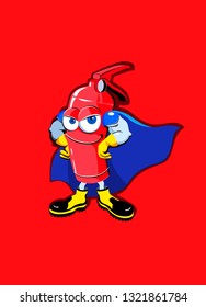 Fire extinguisher superhero