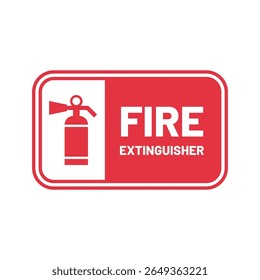 Símbolo do Extintor de incêndio para sinal de segurança de emergência