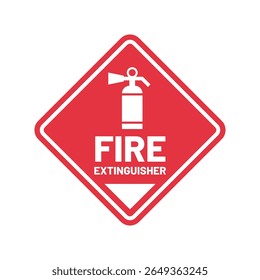 Símbolo do Extintor de incêndio para sinal de segurança de emergência
