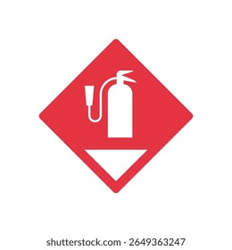Fire Extinguisher Symbol for Emergency Safety Sign