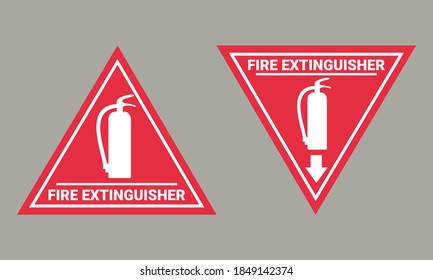 Fire extinguisher symbol. Illustration vector