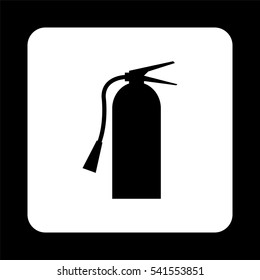fire extinguisher symbol sign  - black vector icon