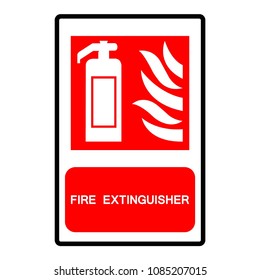 Fire Extinguisher Symbol Sign ,Vector Illustration, Isolate On White Background Label .EPS10