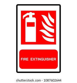 Fire Extinguisher Symbol Sign ,Vector Illustration, Isolate On White Background Label .EPS10