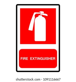 Fire Extinguisher Symbol Sign ,Vector Illustration, Isolate On White Background Label .EPS10