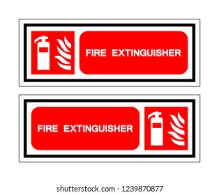 Fire Extinguisher Symbol Sign ,Vector Illustration, Isolate On White Background Label .EPS10