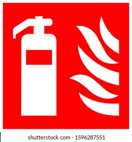 Fire Extinguisher Symbol Sign ,Vector Illustration, Isolate On White Background Label .EPS10