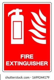 Fire Extinguisher Symbol Sign ,Vector Illustration, Isolate On White Background Label .EPS10 