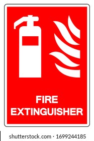 Fire Extinguisher Symbol Sign ,Vector Illustration, Isolate On White Background Label .EPS10 