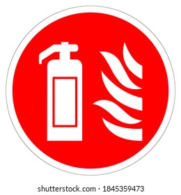 Fire Extinguisher Symbol Sign, Vector Illustration, Isolate On White Background Label. EPS10
