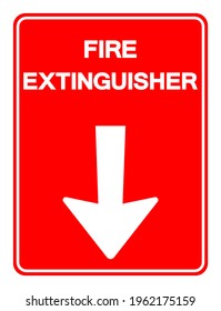 Fire Extinguisher Symbol Sign ,Vector Illustration, Isolate On White Background Label .EPS10 