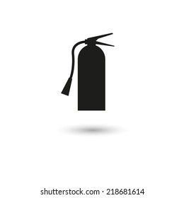 fire extinguisher symbol sign - vector icon