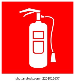 Fire Extinguisher Symbol Sign, Vector Illustration, Isolate On White Background Label. EPS10