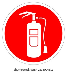 Fire Extinguisher Symbol Sign, Vector Illustration, Isolate On White Background Label. EPS10
