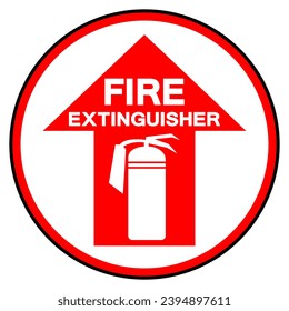 Fire Extinguisher Symbol Sign, Vector Illustration, Isolate On White Background Label. EPS10