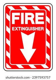 Fire Extinguisher Symbol Sign, Vector Illustration, Isolate On White Background Label. EPS10