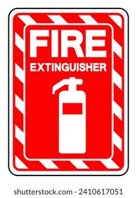 Fire Extinguisher Symbol Sign, Vector Illustration, Isolate On White Background Label. EPS10