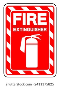 Fire Extinguisher Symbol Sign, Vector Illustration, Isolate On White Background Label. EPS10