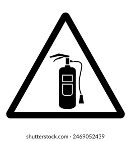 Fire Extinguisher Symbol Sign, Vector Illustration, Isolate On White Background Label. EPS10