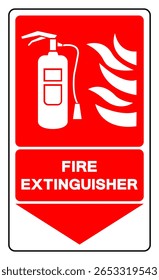 Fire Extinguisher Symbol Sign, Vector Illustration, Isolate On White Background Label. EPS10