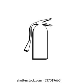 fire extinguisher symbol sign -  vector icon