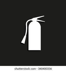 fire extinguisher symbol sign - vector icon
