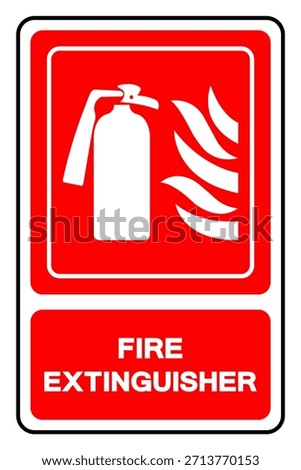 Fire Extinguisher Symbol Sign ,Vector Illustration, Isolate On White Background Label .EPS10 
